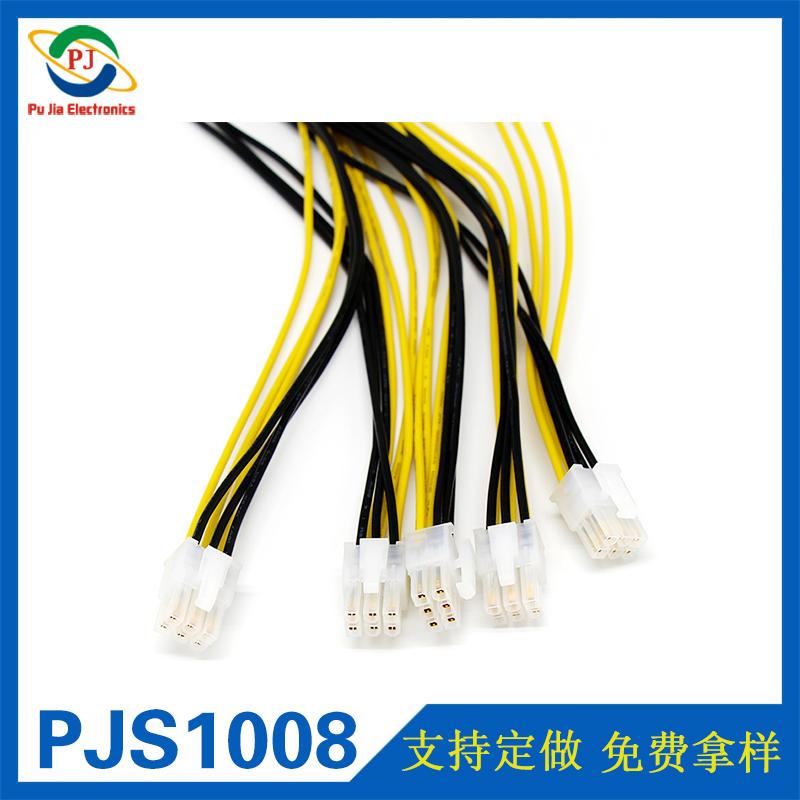 PJS1008|礦機(jī)線 以太坊電源線 18AWG電源顯卡線 6p挖